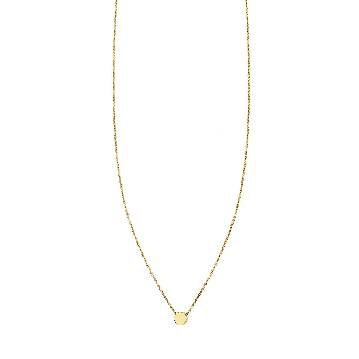 tiny dot gold necklace PRN 379 14KY