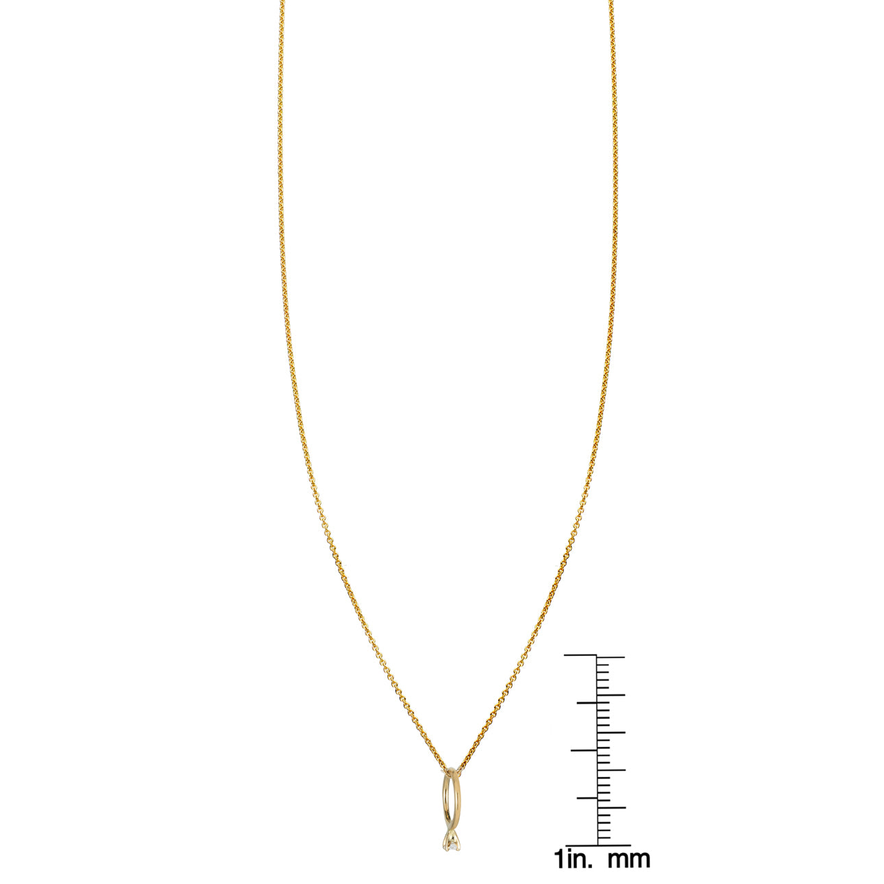 tiny engagement ring pendant necklace PRN188_1