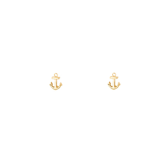 tiny gold anchor studs earrings PRE 425 14KY_fc590a61 3b9c 45f5 bcf1 e3065e23d95e