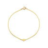 tiny gold heart bracelet prb 043 14ky