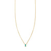 tiny inlay rectangle turquoise bar necklace PRN 501 14k