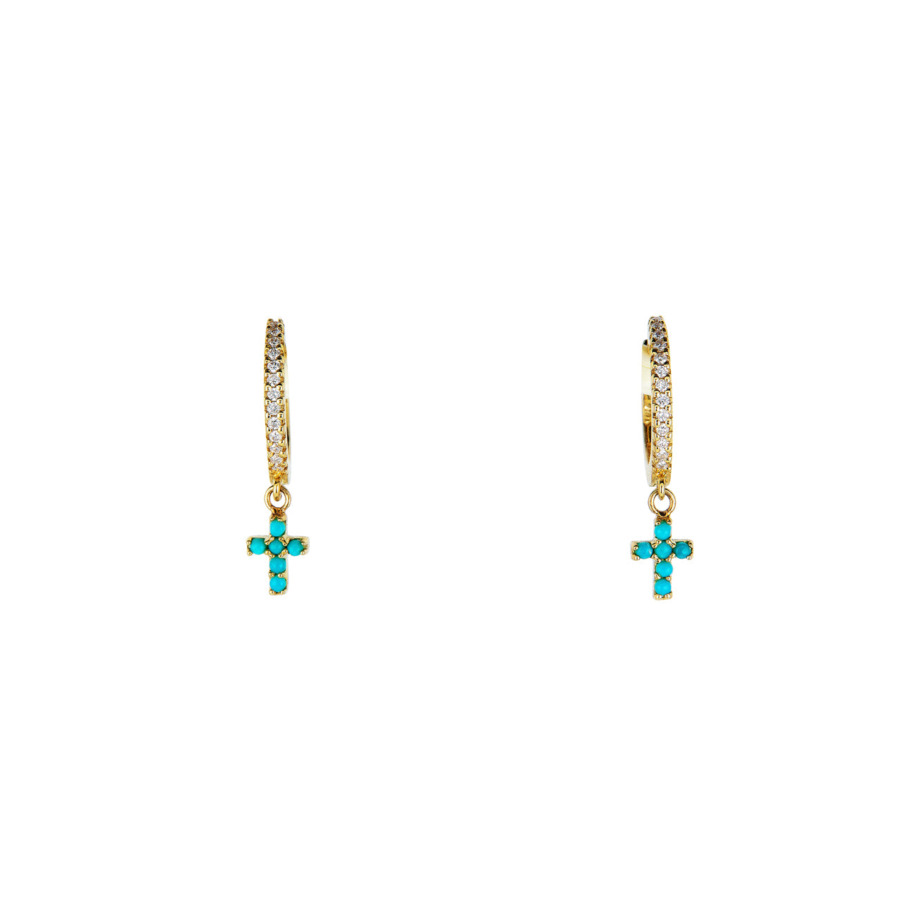 tiny turquoise cross diamond hoop earrings_309a69b1 b013 4bcf b42c f0d83841330a