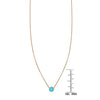 turquoise inlaid circle necklace PRN022_1