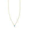 turquoise inlaid cross necklace PRN 376 TUR