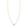 turquoise inlaid star necklace PRN 506 TUR