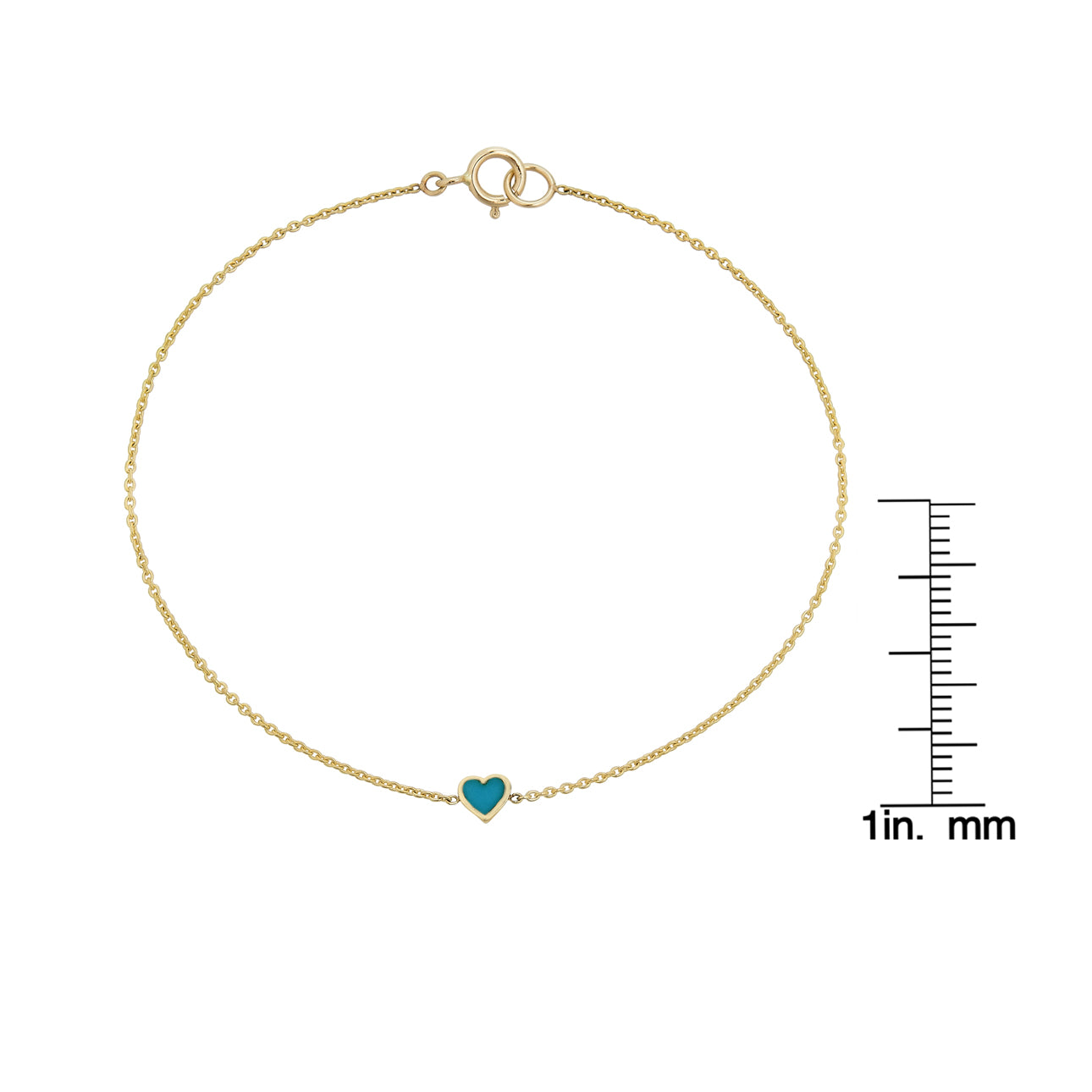 turquoise inlaid tiny heart bracelet_7f8dd7dd 46ea 4998 99e8 9167e9d7c301