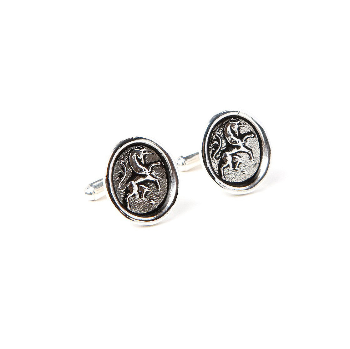 unicorn impressed wax seal cufflinks PRMC 001