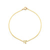 virgo gold zodiac bracelet PRB 440 14K