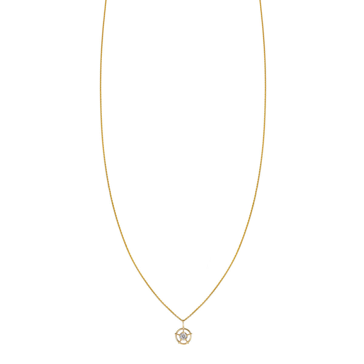 wheel of life gold necklace