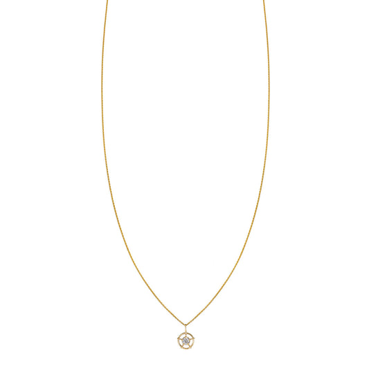 wheel of life gold necklace