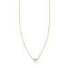 white diamond chai necklace PRN 054 WD