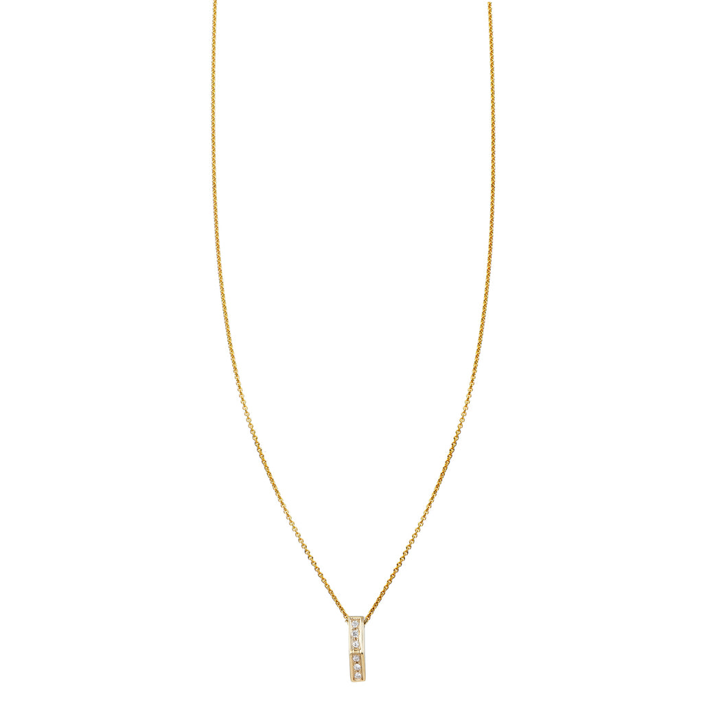 white diamond door stopper necklace PRN253