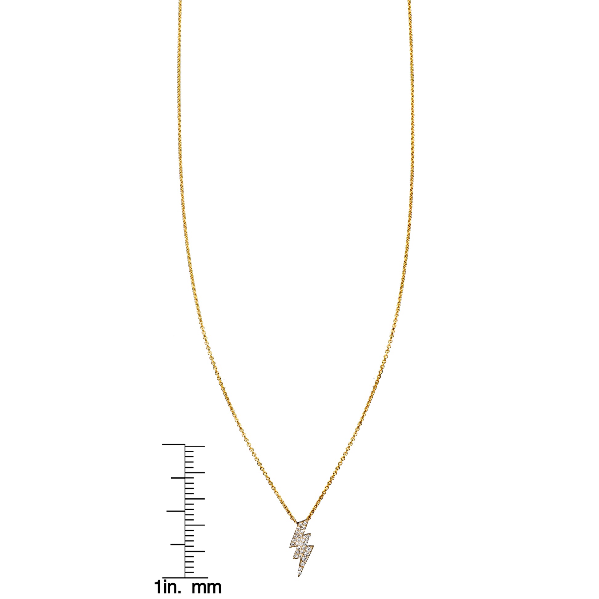 white diamond gold lightning necklace with ruler_6200158c 85f6 45a7 a76f dc12e65c265c