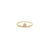 white diamond gold tiara ring PRR073 WD