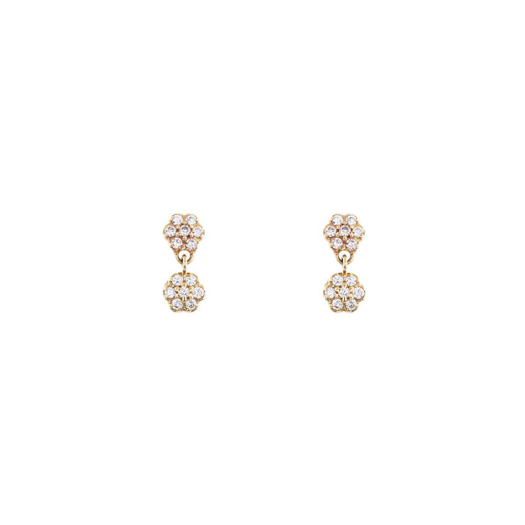 white diamond pave double flower earring pre 446 14ky_aadac45a 9be4 44e6 b2ee e96b805d0eeb