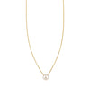 white diamond small peace sign necklace PRN 241 WD