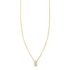 white diamond tag necklace PRN 533 WD