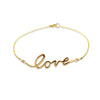 word love script gold bracelet PRB 002